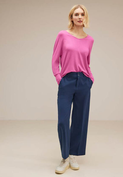 Street one V Neck Supersoft Knit in cosy Pink