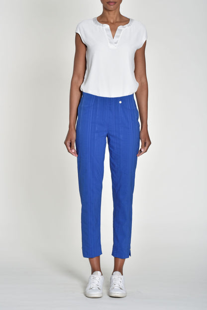 Robell Seersucker Bella Cotton Rich Trousers. All Colours 52642