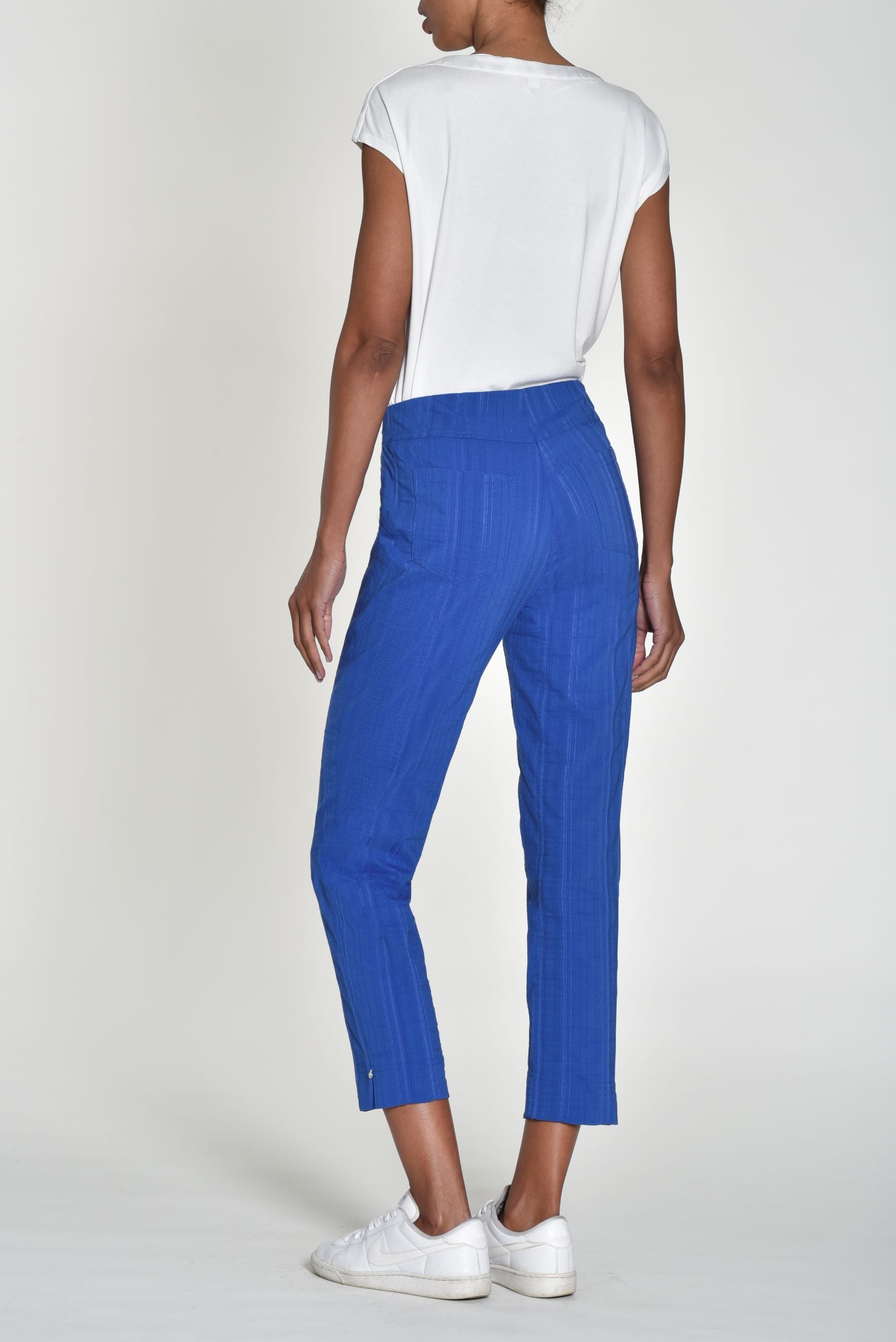 Robell Seersucker Bella Cotton Rich Trousers. All Colours 52642