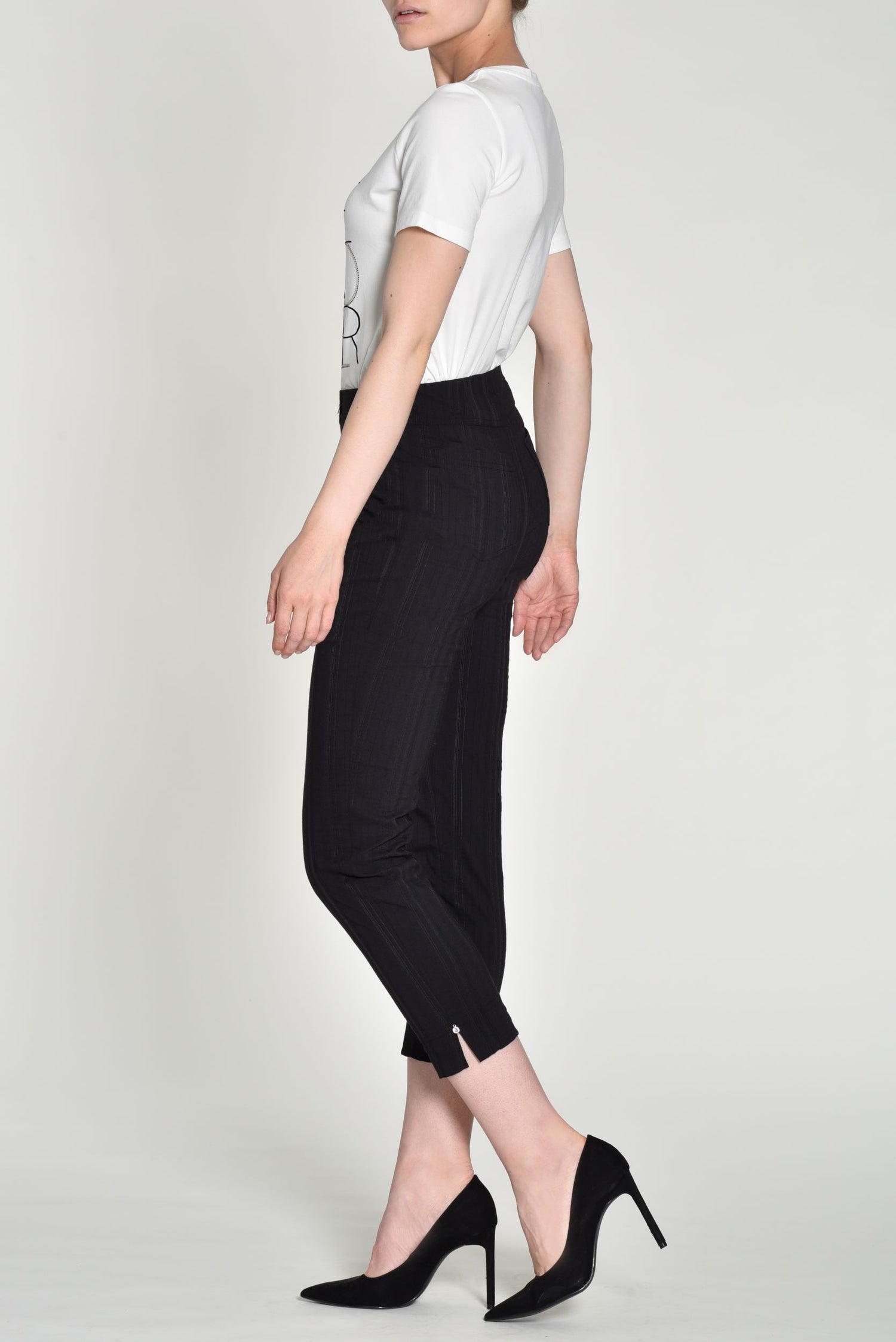 Robell Seersucker Bella Cotton Rich Trousers. All Colours 52642