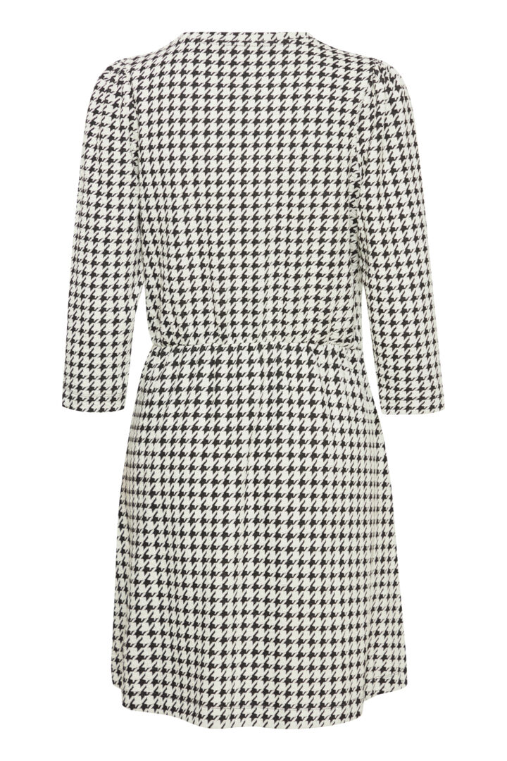 Fransa Kneelength Dress in houndstooth print 20614437