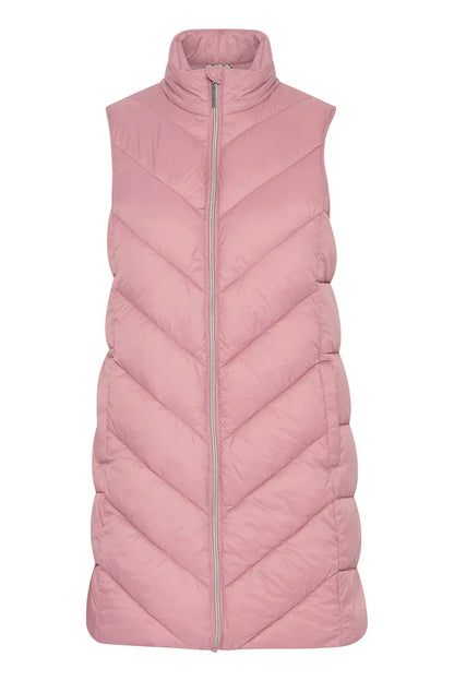 Fransa lightweight Spring Gilet in Rose or Navy 20615219