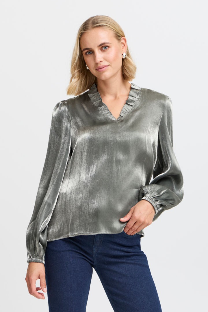 Frans Yolanda Silver blouse