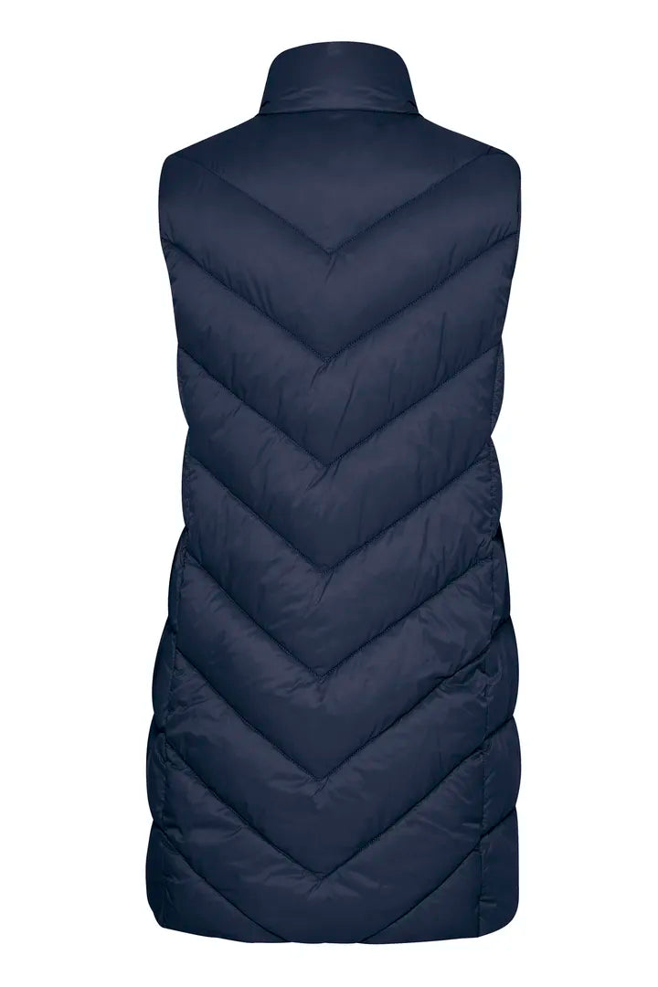 Fransa lightweight Spring Gilet in Rose or Navy 20615219