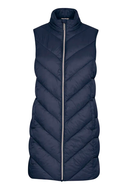 Fransa lightweight Spring Gilet in Rose or Navy 20615219