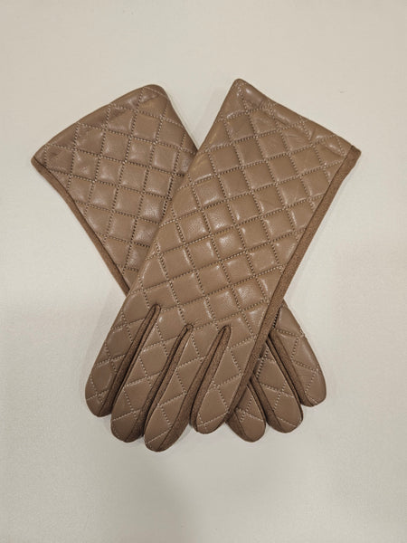 Faux Leather velvet lined gloves with touchscreen pads. All Colours