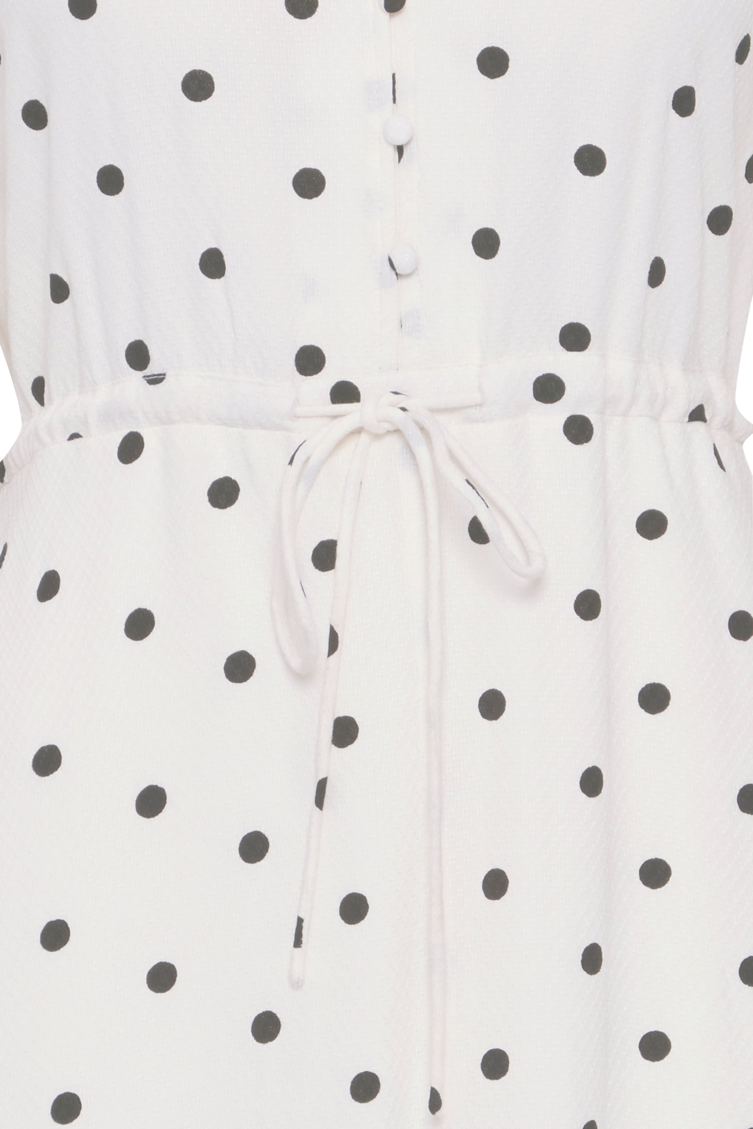 Fransa Polka dot midi dress with drawstring waist and pockets 20613496 2