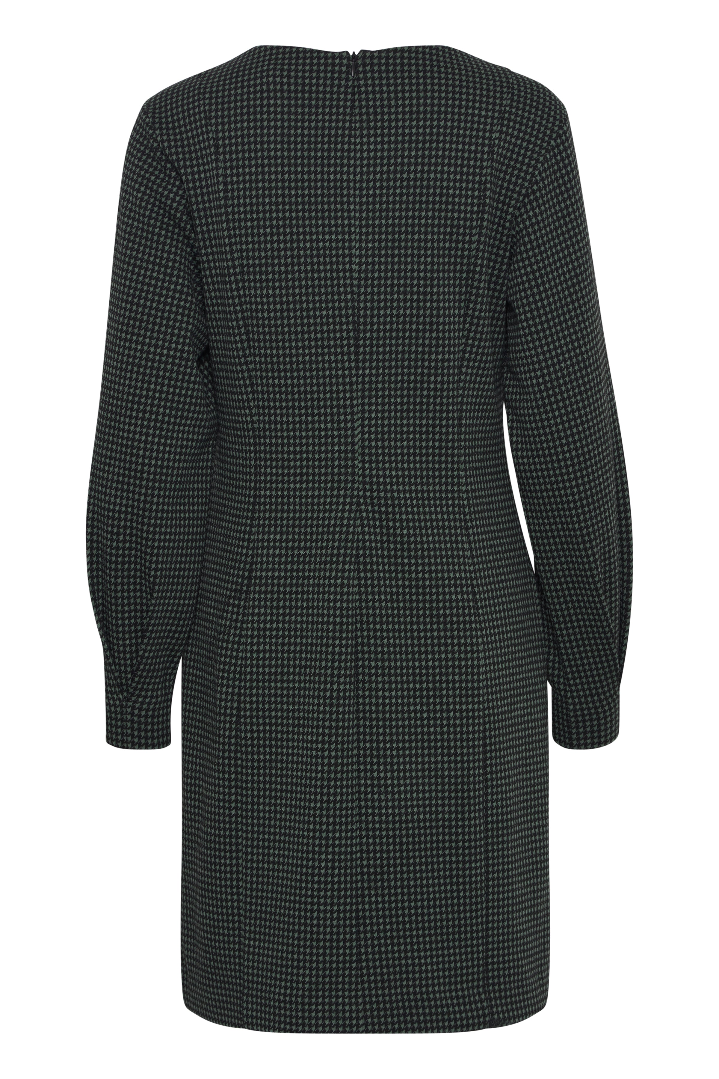 Fransa Green and Black houndstooth dress 20614612