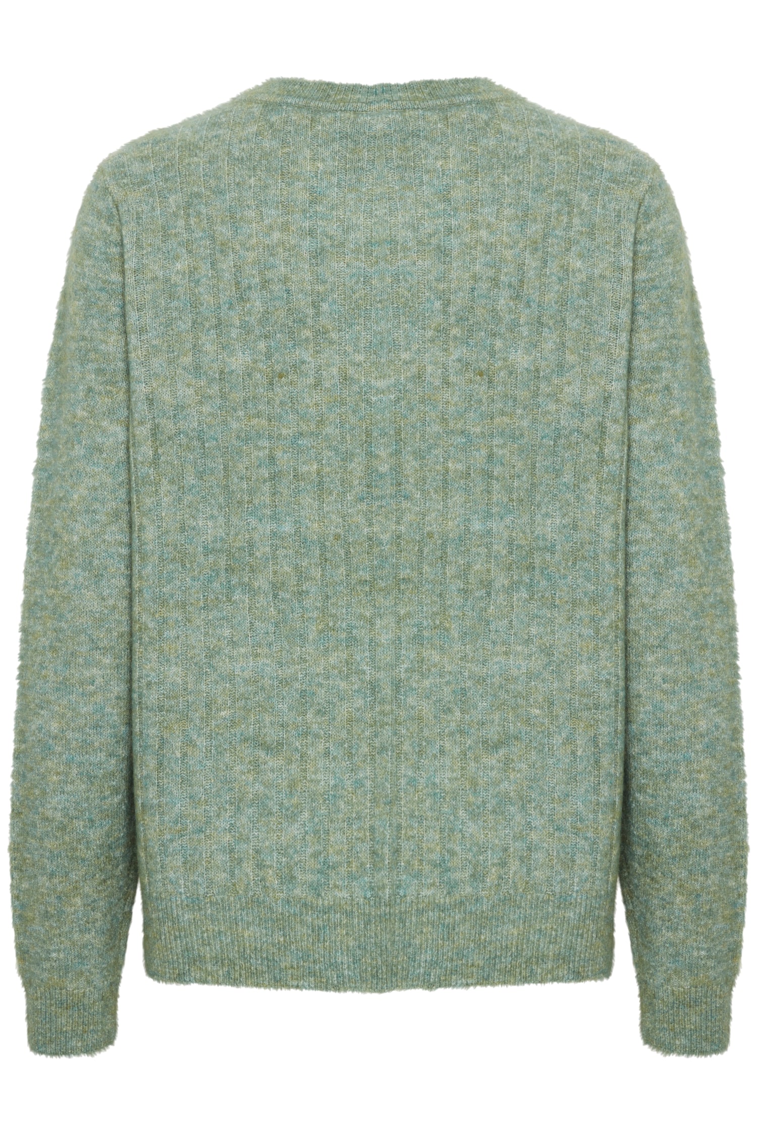 Fransa Green Wool mix round neck knit 20614682