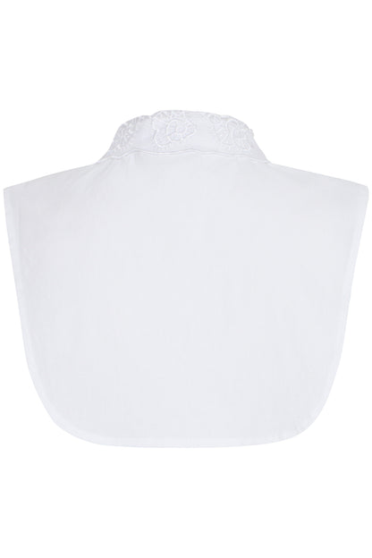 Fransa Fake White  Shirt Collar with organza and bead details 20615727