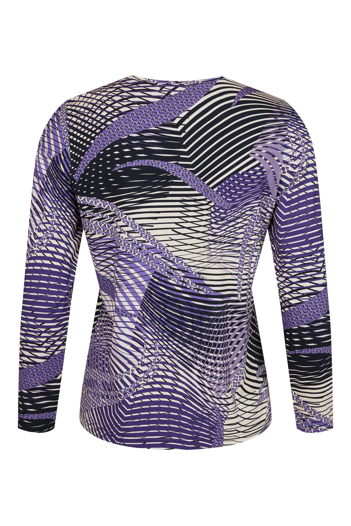 Sunday purple mix long Sleeve Top