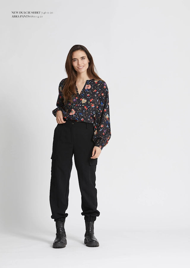 Rue De Femme Abra Black Cargo Pants