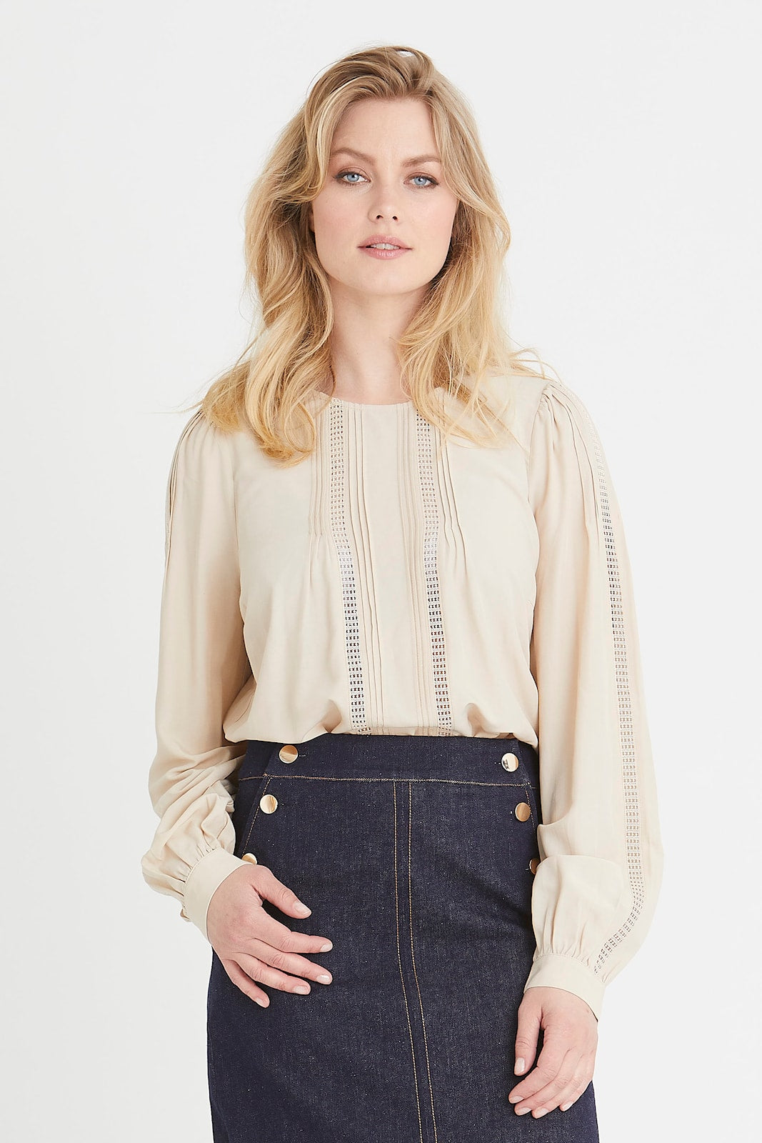 Rue De Femme Lea Blouse in rich cream