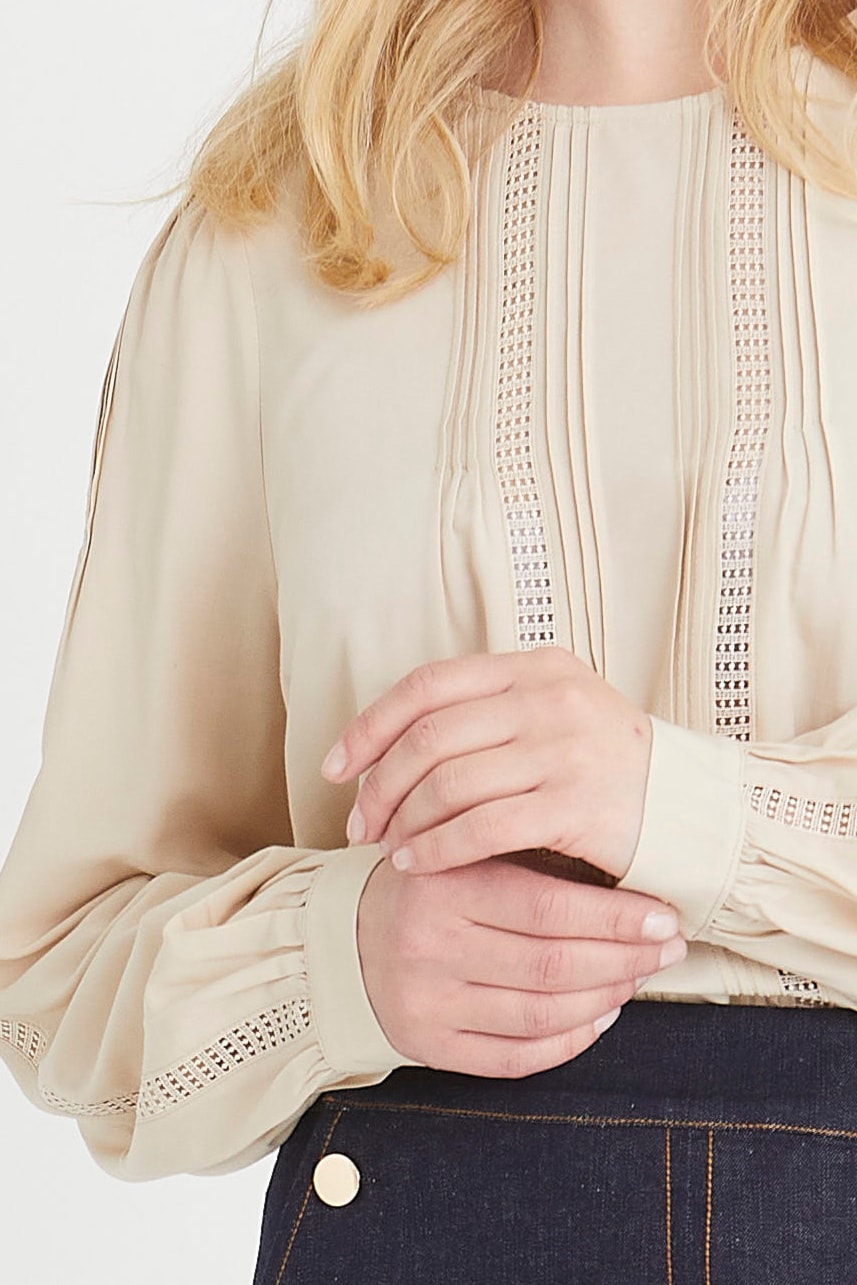 Rue De Femme Lea Blouse in rich cream