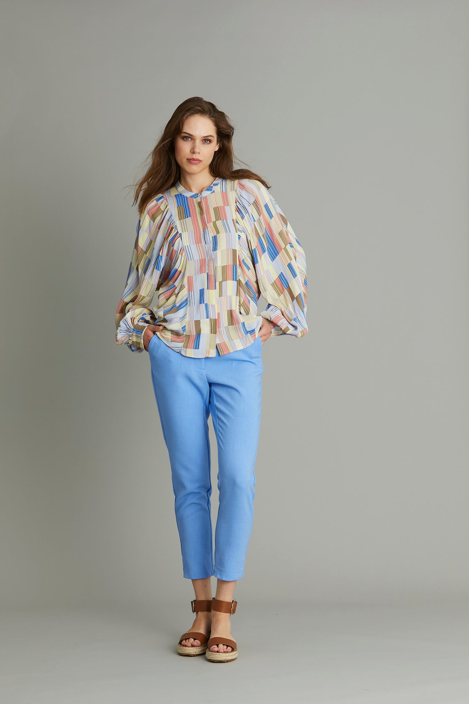 Rue De Femme Safia Blazer in Spring Blue