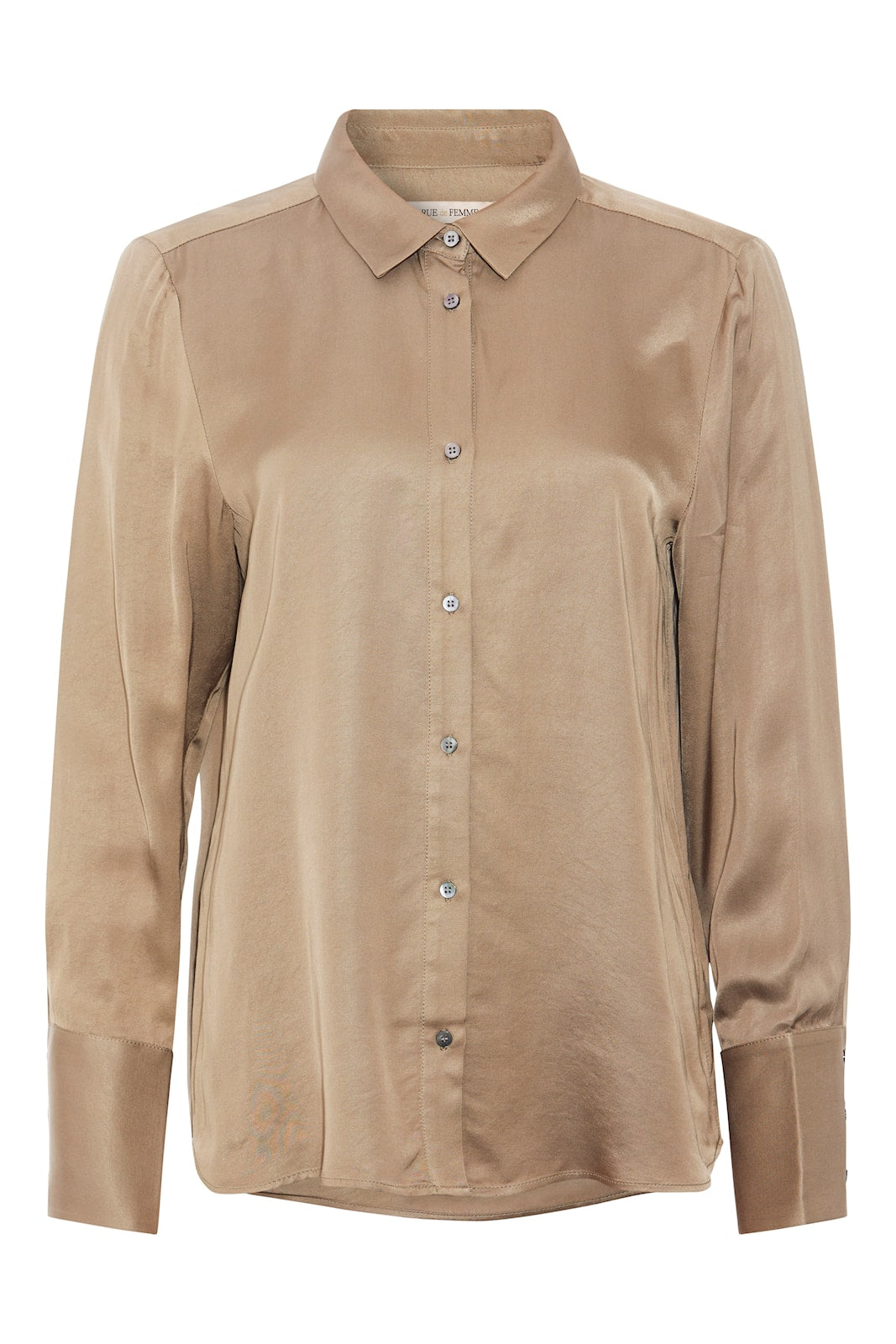 Rue De Femme Seylem Bronze satin shirt