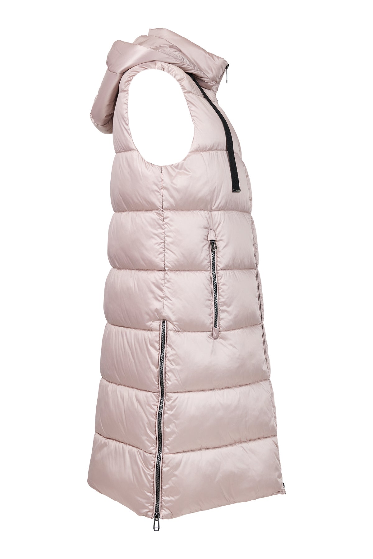 Fransden Long WinterWarm Gilet in Champagne or Pink 968