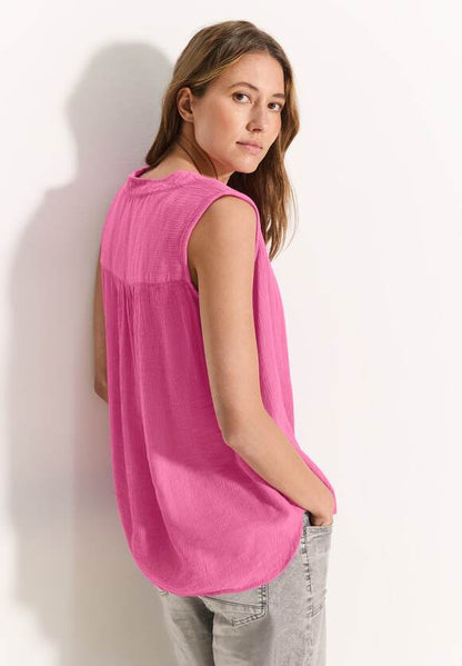 Cecil V neck sleeveless top Black Or Pink 34477