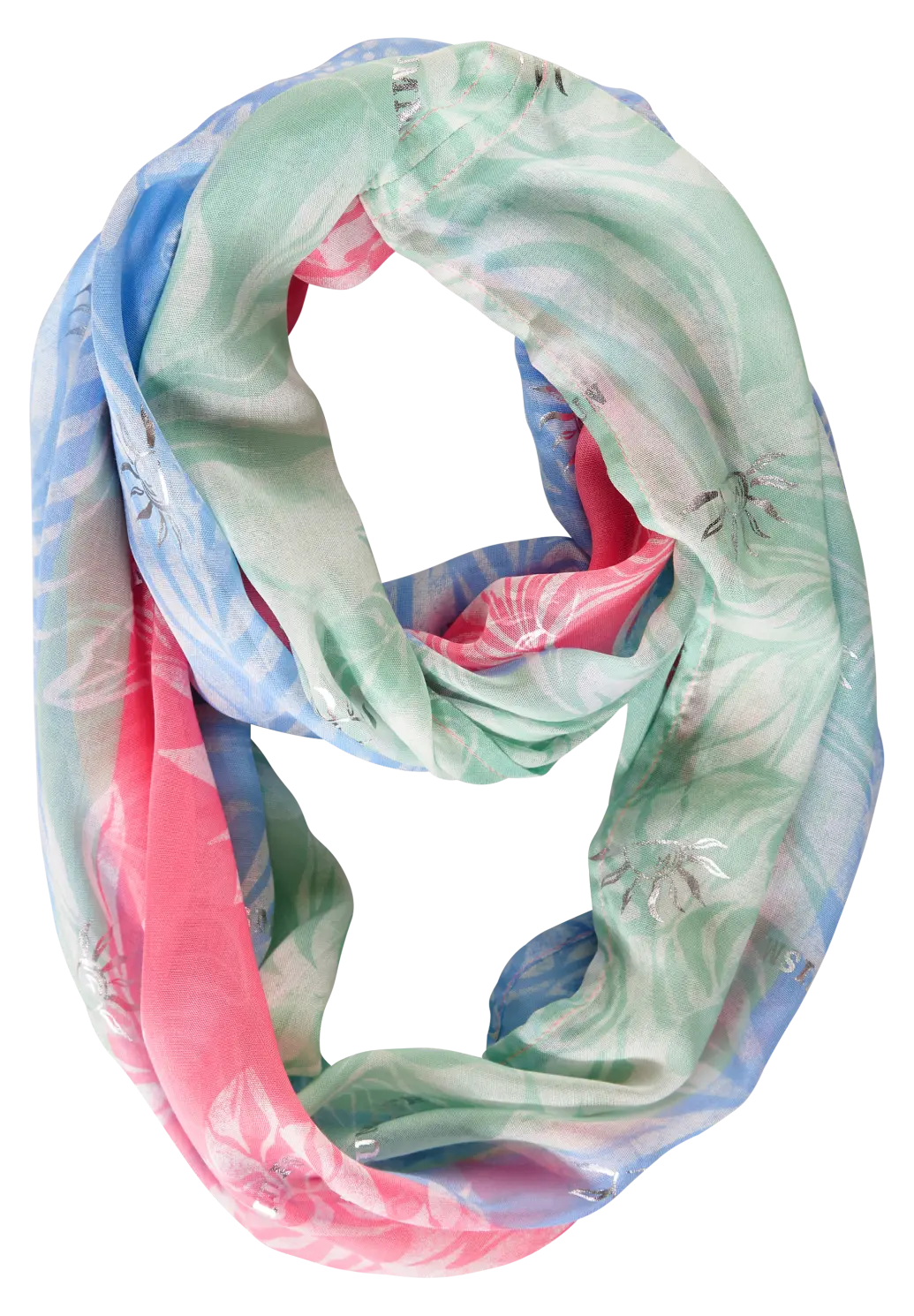 Cecil summer pastel foil print scarf 572123