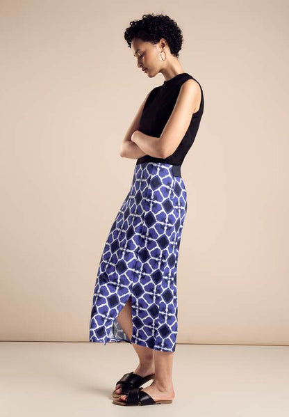 Street One printed jersey midi skirt 361506