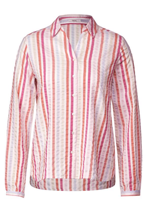 Cecil Seersucker Candy Stripe Blouse, Green mix or Pink Mix 344591