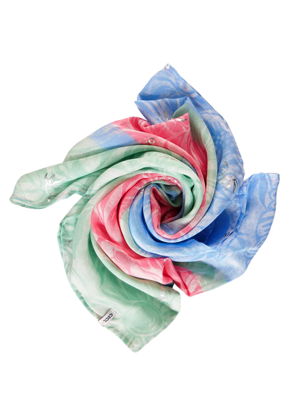 Cecil summer pastel foil print scarf 572123