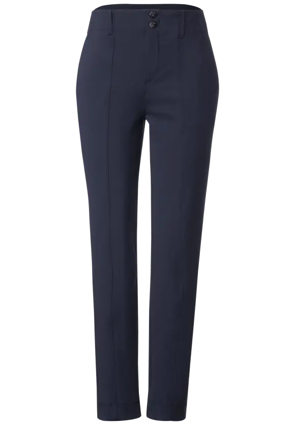 Street One Smart Chino Trouser in Black or Navy 376962