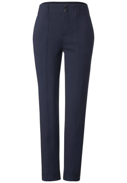 Street One Smart Chino Trouser in Black or Navy 376962