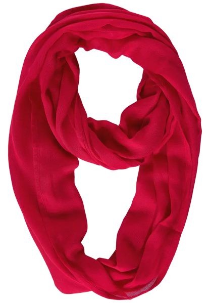 Cecil plain colour loop scarf in red or navy 572180