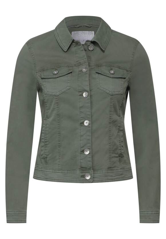 Cecil Coloured Denim Jacket,  Lime, Khaki Or White  212154