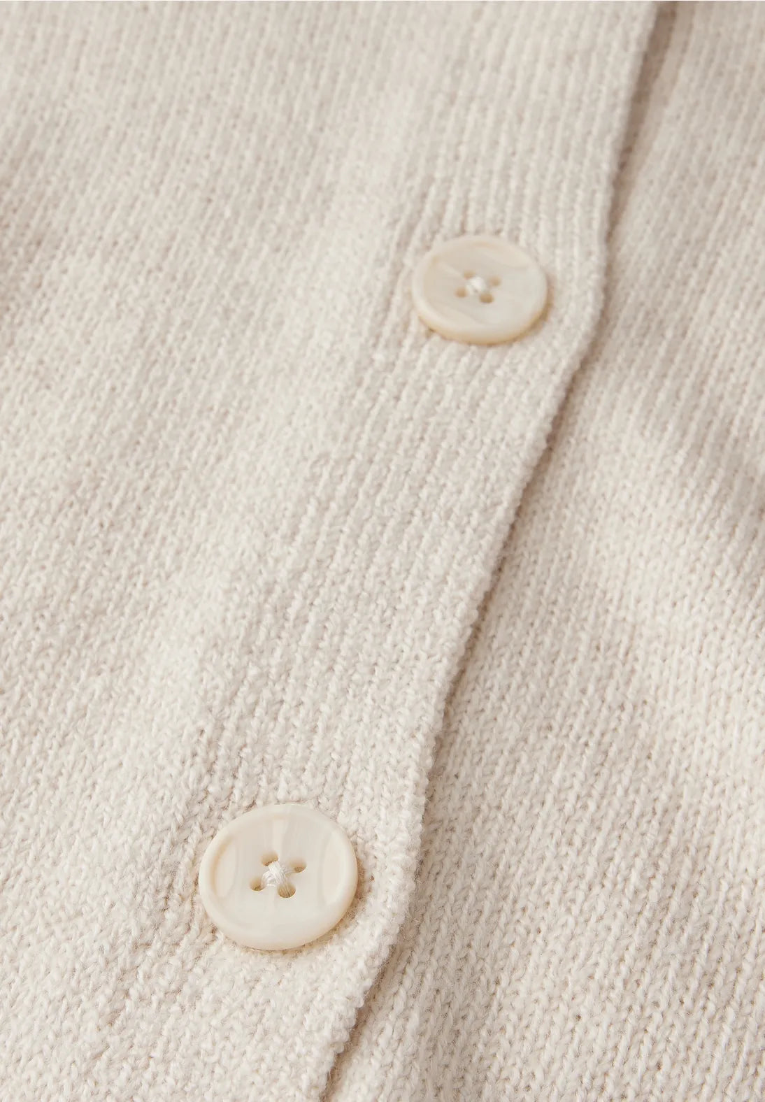 Street One Button through Cardigan with collar. Oatmeal 253581