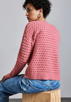 Street One open Structure Jumper in Coral or Beige 303178