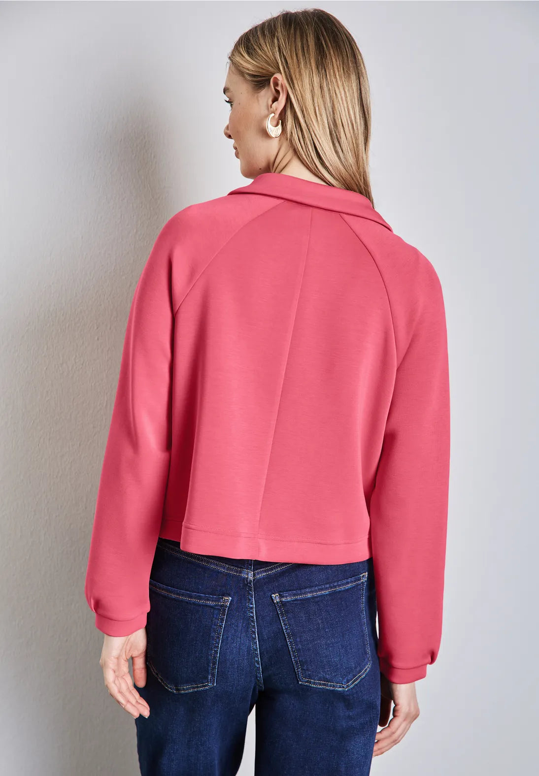 Street One Silk-look soft jacket in Sugar Coral 322585