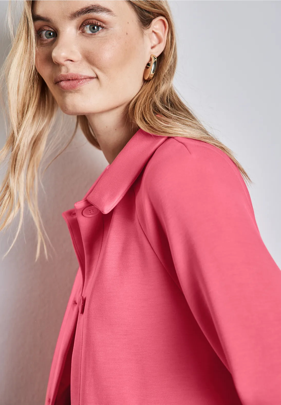 Street One Silk-look soft jacket in Sugar Coral 322585