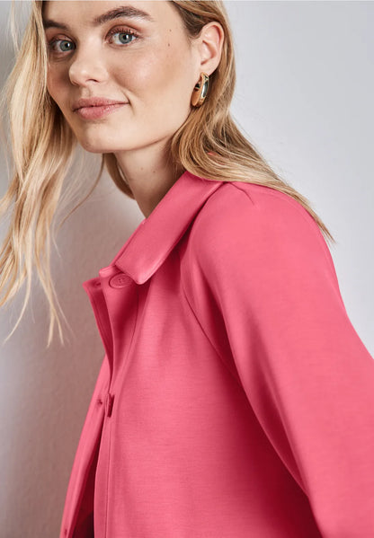 Street One Silk-look soft jacket in Sugar Coral 322585