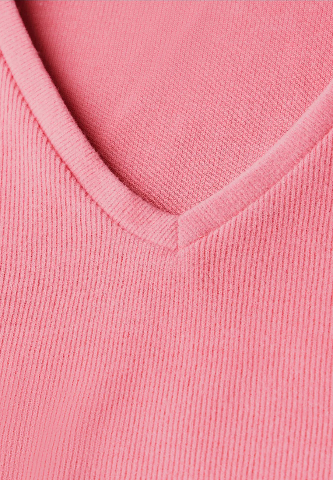 Street One Cosy v Neck Jumper in Sugar Coral 322598