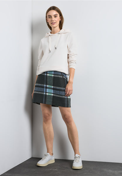 Street One Wool look check mini skirt  361546