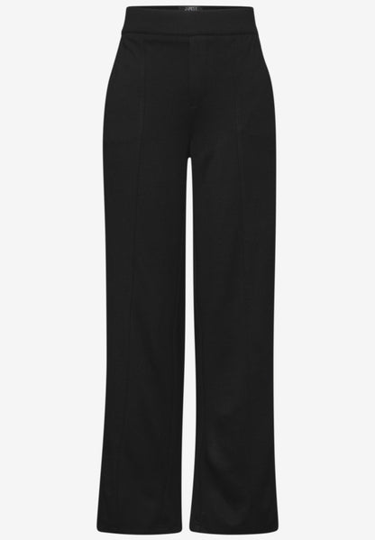 Street One Straight leg High waist black comfort trouser. 30&quot; leg  378076