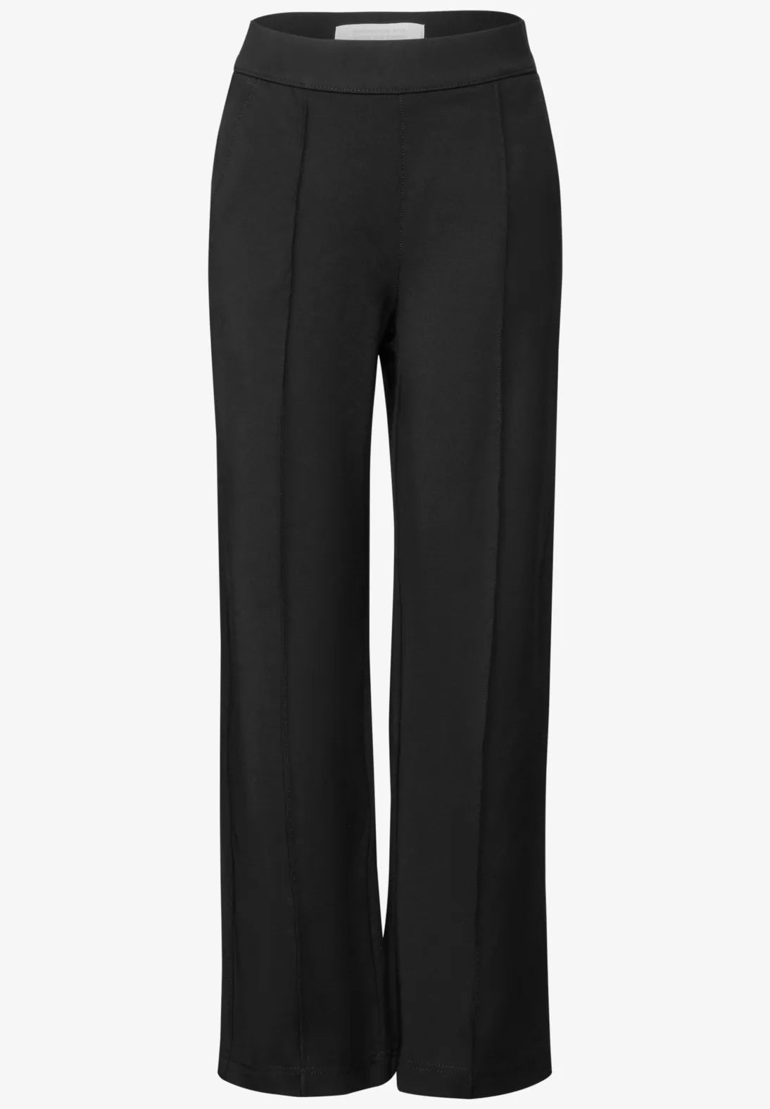 Street One Black Wide Leg stretch trousers  378284