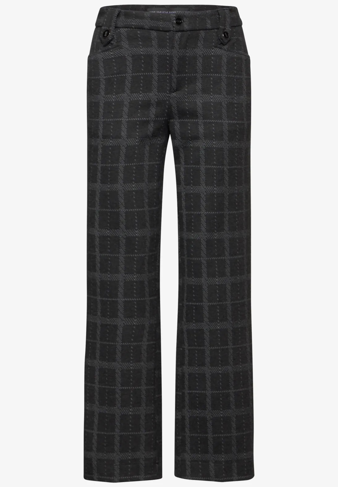 Street One High waist check trousers 30&quot; leg 378388