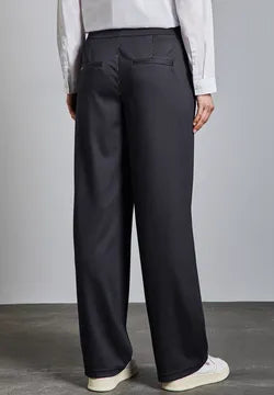 Street One Straight leg Navy Pinstripe trousers 378788