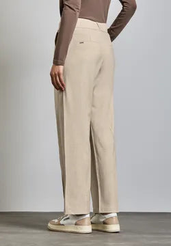 Street One Beige Straight leg high waist  trousers 30&quot; Leg  378789