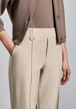 Street One Beige Straight leg high waist  trousers 30&quot; Leg  378789