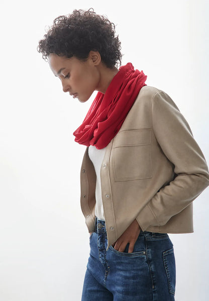 Street One Plain Loop scarf Red 572594