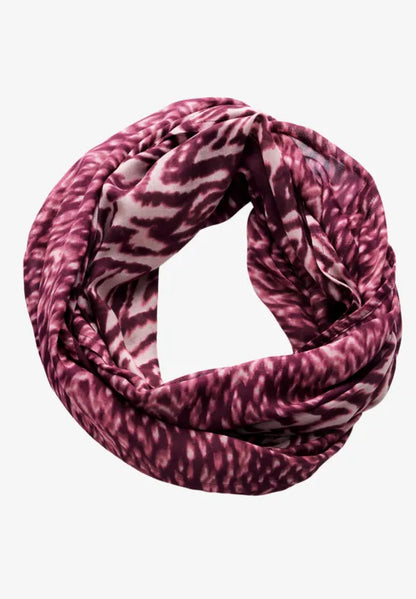 Mulberry cotton feel  print loop scarf 572718