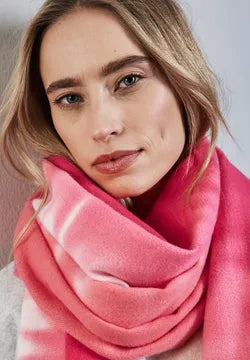 Street One Coral Cozy dip dye scarf 572723