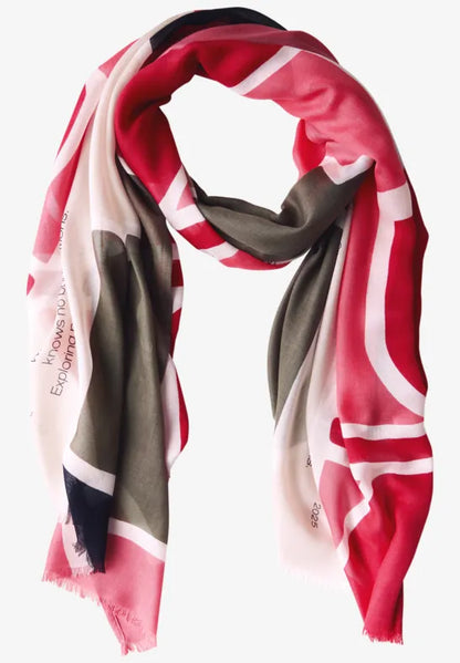 Street One cotton feel printed scarf 572746