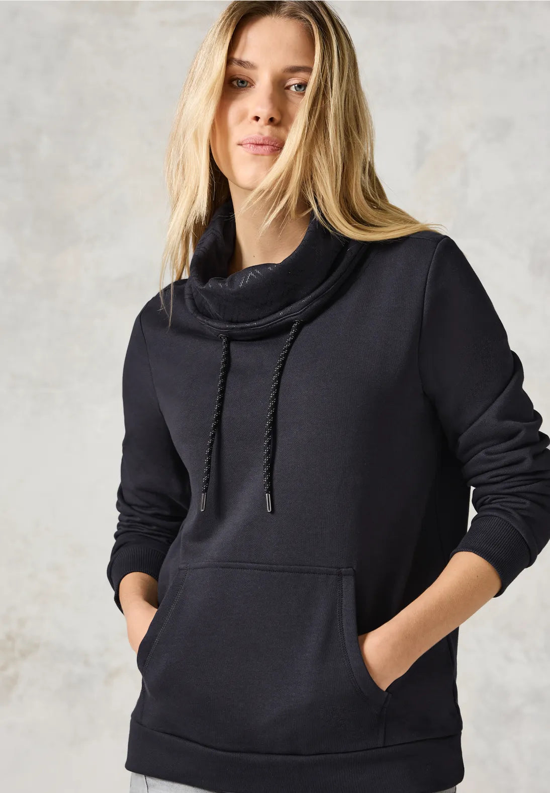 Cecil Print Cowl neck sweatshirt 302958