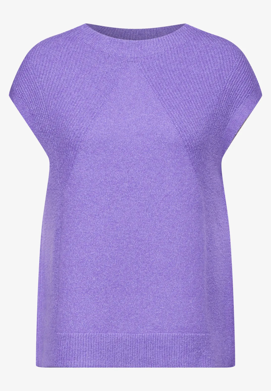 Cecil Sleeveless turtle neck knit in Lilac or Charcoal