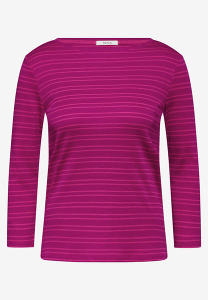 Cecil Pure Cotton Round Neck  T Shirt in Pink Or Blue 319894